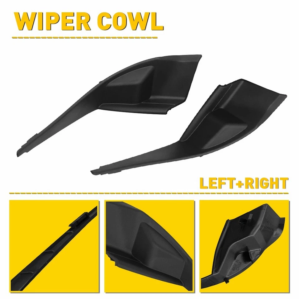 LH RH Cowl Panel End Caps Fit 14-18 Subaru Forester Windshield Wiper Area 2-20X - Image 3 of 4