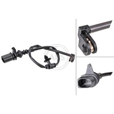 1x ORIGINAL® A.b.s. Warnkontakt, Bremsbelagverschleiß Hinten für VW TOUAREG