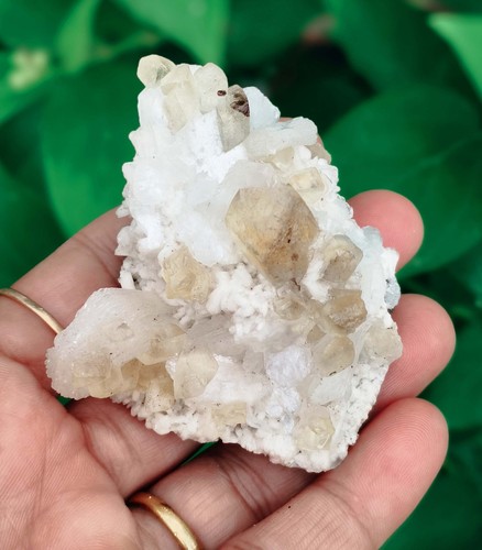 Stilbite On Calcite Minerals Specimen India BO=27 - Picture 7 of 7