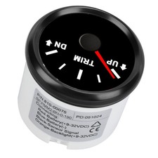 52MM Boat Trim Gauge High Accuracy IP67 Waterproof Stainless Steel 316L Bez JVKZ