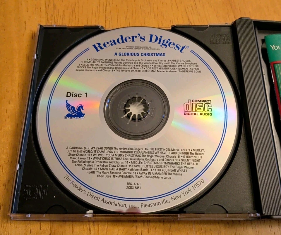 READERS DIGEST - A Glorious Christmas (3 CD Box Set) Vintage 1999 55 Songs NM Foto 4 de 4