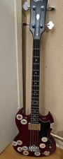Epiphone EB-0  SG- Style Short Scale Bass Guitar in Cherry Red