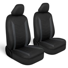 SpillGuard 2 Seat Covers for Cars Seat Front Seat Covers Charcoal Gray