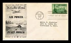 US COVER AIR MAIL STATUE OF LIBERTY FDC SCOTT C35 AIR FORCE AAF AID SOCIETY