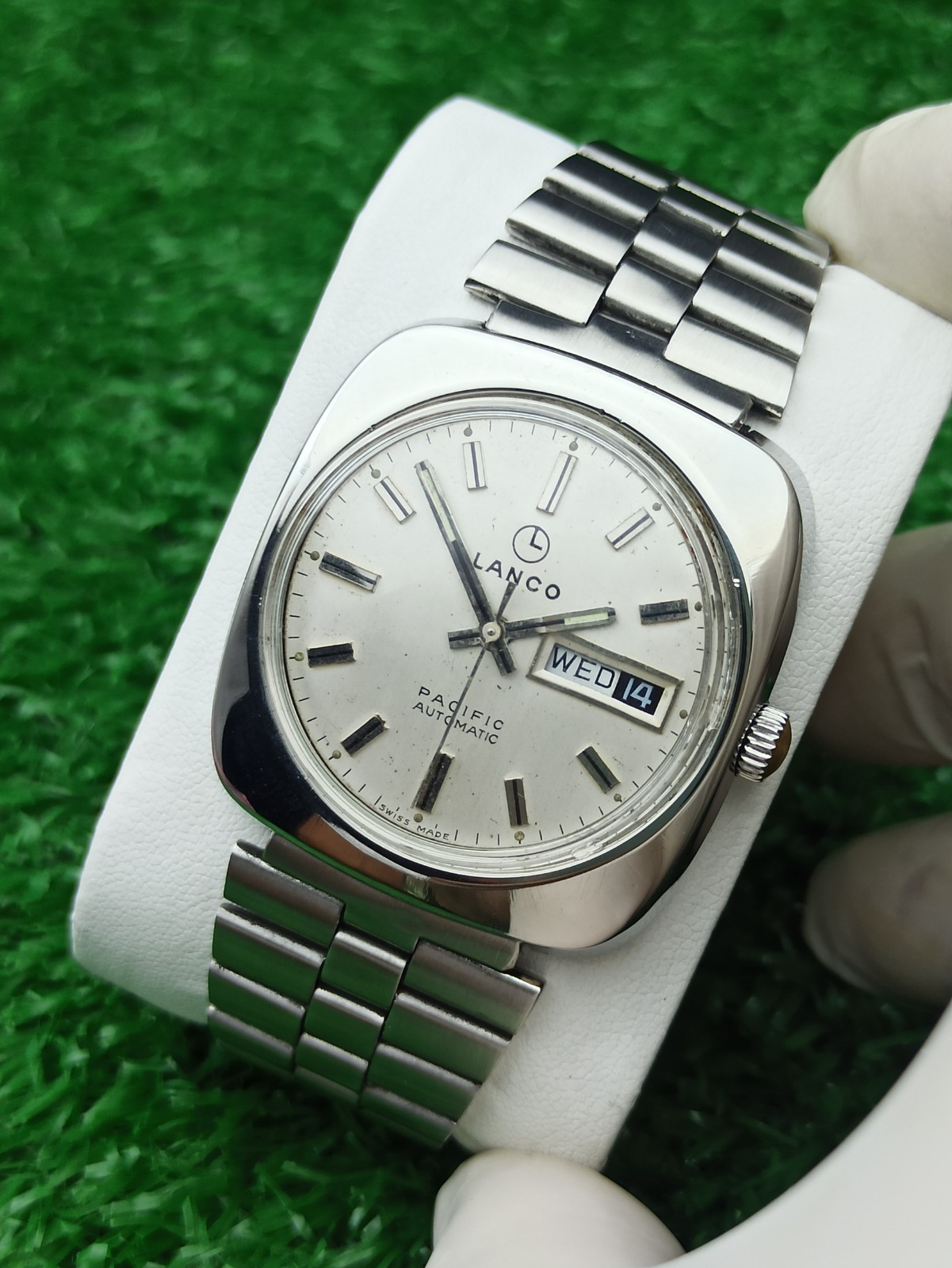 HYPER-RARE LANCO PACIFIC WATCH AUTOMATIC SWISS 19… - image 14