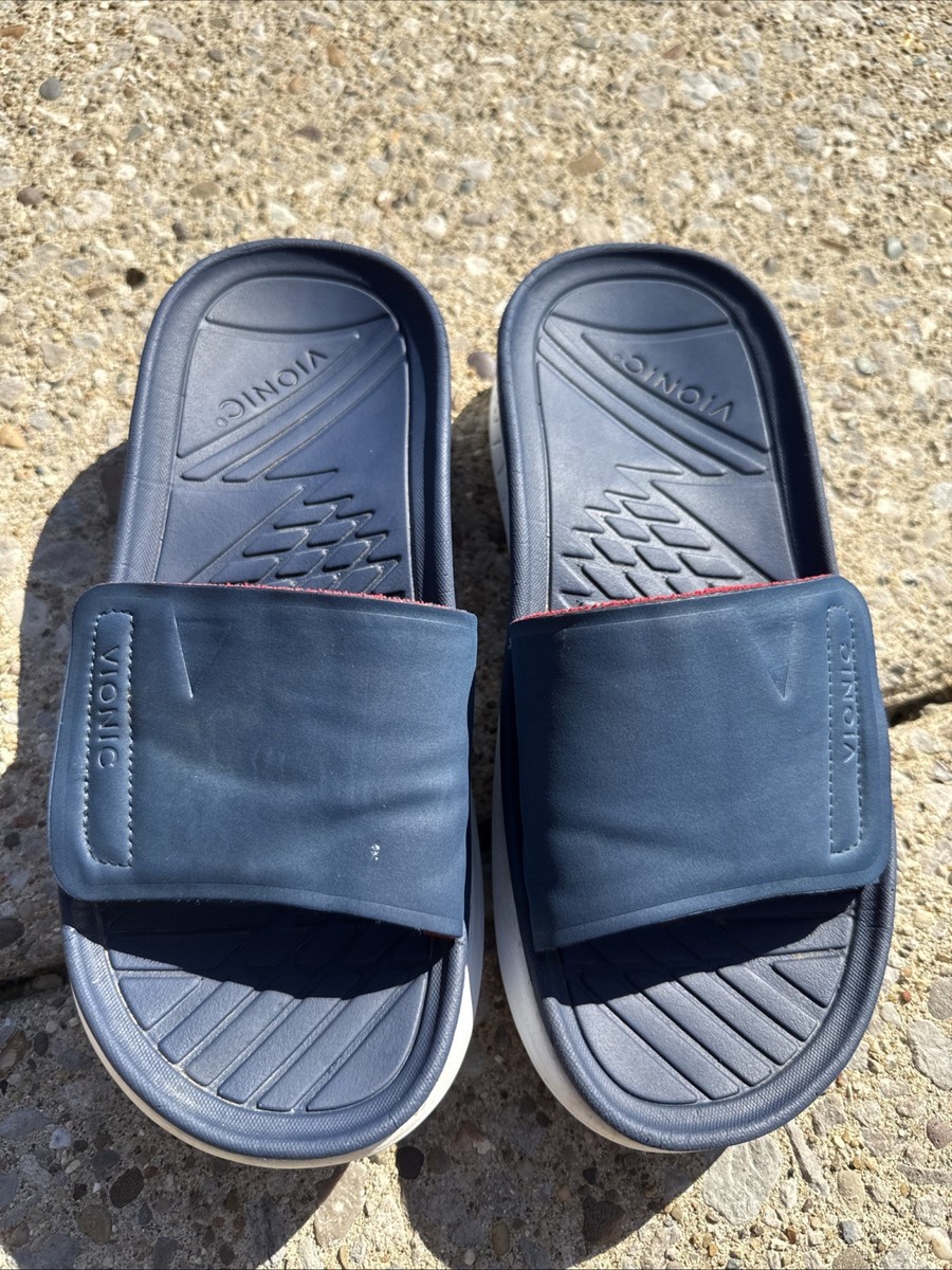 Vionic Restore Recovery Flip Flops Gray Blue Womens Size 6 Orthotic Comfort NIB Vionic Restore Sandals Flip Flops Men main image 2