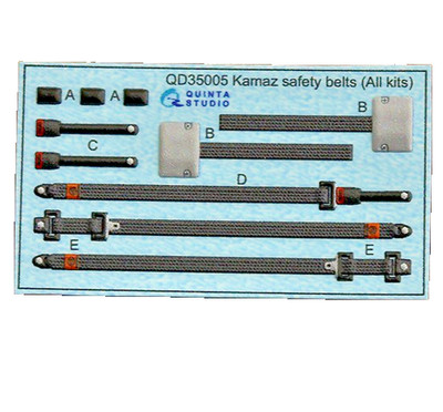 Quinta Studio 1/35 Soviet Russian KAMAZ Truck Seat Safety Belts 3D Color Decals