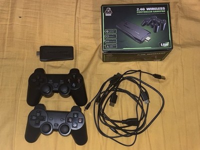 2.4G Lite 4K Ultra HD Game Stick W/ 2 Controllers and Cables Open Box