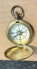 WW2 WALTHAM US ARMY MILITARY BRASS POCKET COMPASS