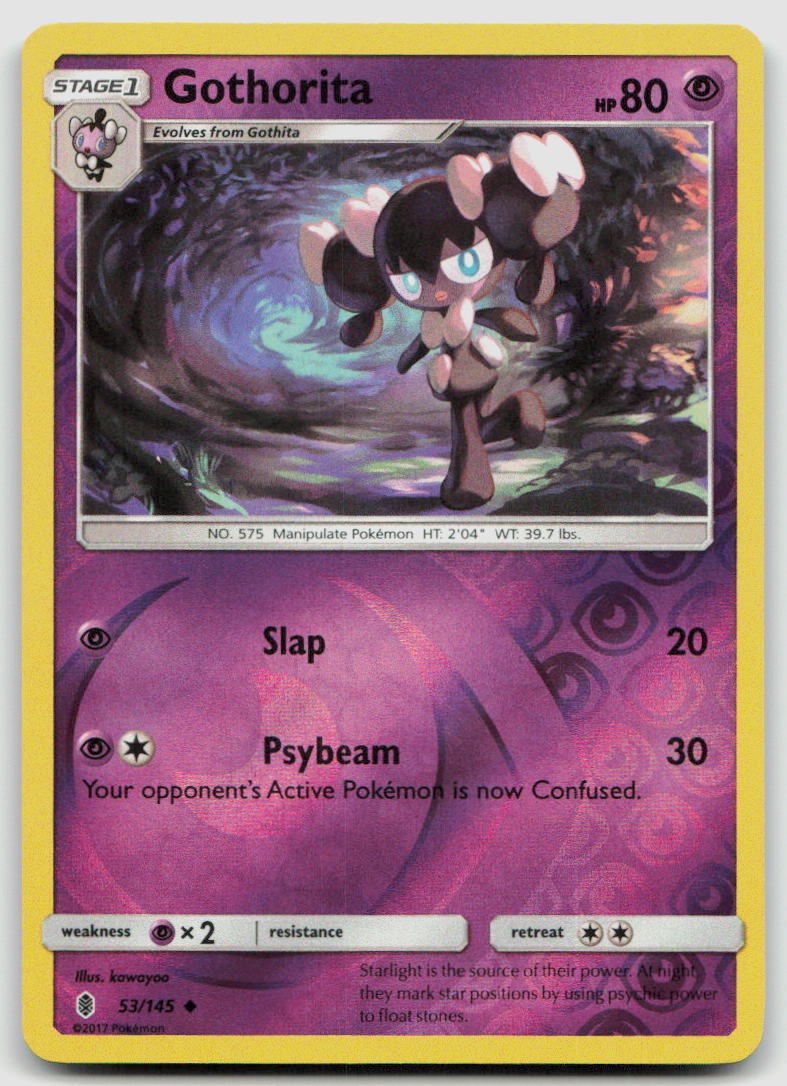 GOTHORITA 53/145 GUARDIANS RISING UNCOMMON REVERSE HOLO POKEMON