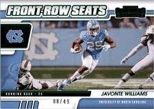 2021 Contenders Draft Picks Front Row Seats Green #22 Javonte Williams/49 FB