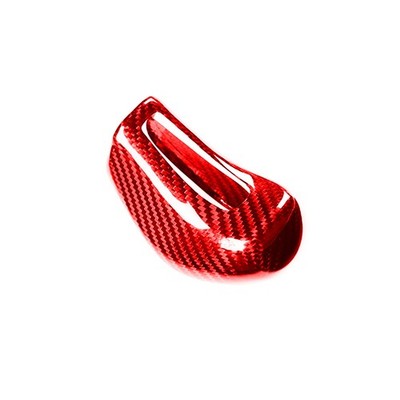 Red Carbon Gear Shift Head Trim For Maserati Ghibli Quattroporte Levante SU