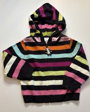 NWT Gymboree Imaginary Friends Striped Panda Knit Sweater Size 2t