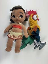 Disney Store Moana 12" Young Baby Moana & Hei Hei Peluche Muñeca