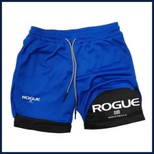 Rogue Gyms Men's Sports Shorts Four Seasons Sportswear 2-in-1 Double Layer Tight