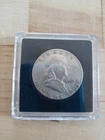 1961-P Franklin Half Dollar - 90% Silver - Circulated - Comes In Coin Capsule.