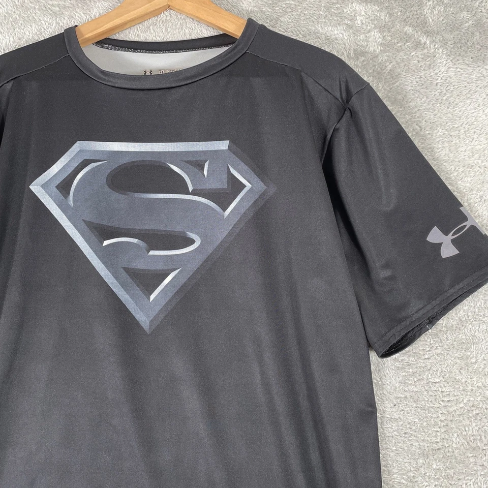 Camisa de compresión Under Armour Superman para hombre 3XL negra Heatgear gimnasio alter ego Foto 2 de 4