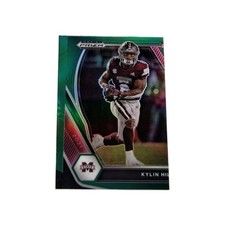 Error! Miscut- 2021 Panini Prizm Draft Picks - Kylin Hill #118 Green Prizm (RC)
