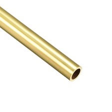 Brass Round Tube 300mm Length 10mm OD 1mm Thickness Seamless Straight Pipe