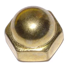 MIDWEST FASTENER 61067 Acorn Nut, 3/8"-16, Brass, 10 PK