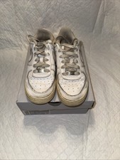 Nike Unisex Kids Air Force 1 Low DH2920-111 White Leather Sneaker Shoes Sz 4.5Y