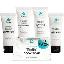 90 Piece Hotel Soap  Bulk Toiletries - Travel Essentials for BnB Hosts  Gue...