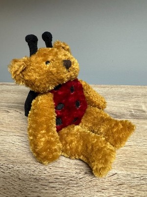 Plushland Ladybug Teddy Bear Red Black Costume Plush 9  Stuffed Animal