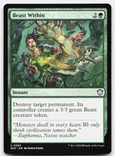 Beast Within 263 Commander: Secrets of Strixhaven Magic: The Gathering NM