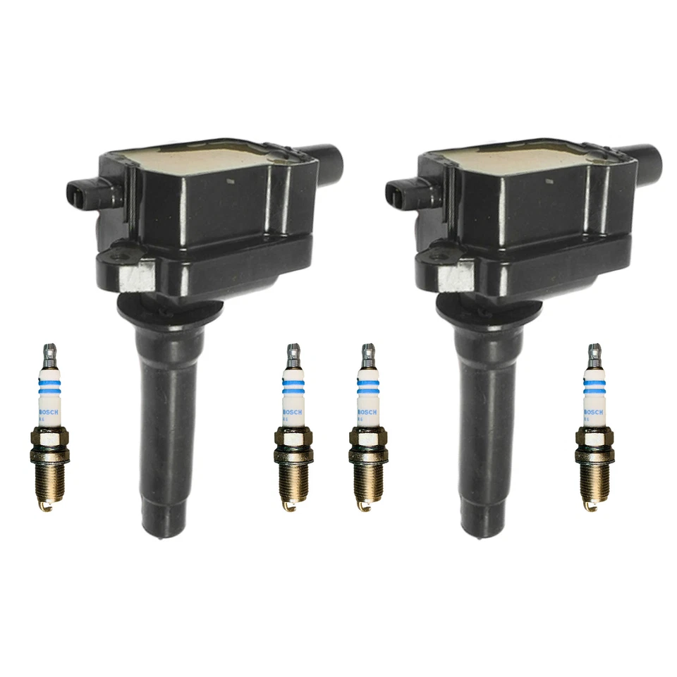 Bobina de encendido y bujía Bosch Platinum 6 piezas para Kia Spectra 1,8 L 00-04 UF253 Foto 2 de 4