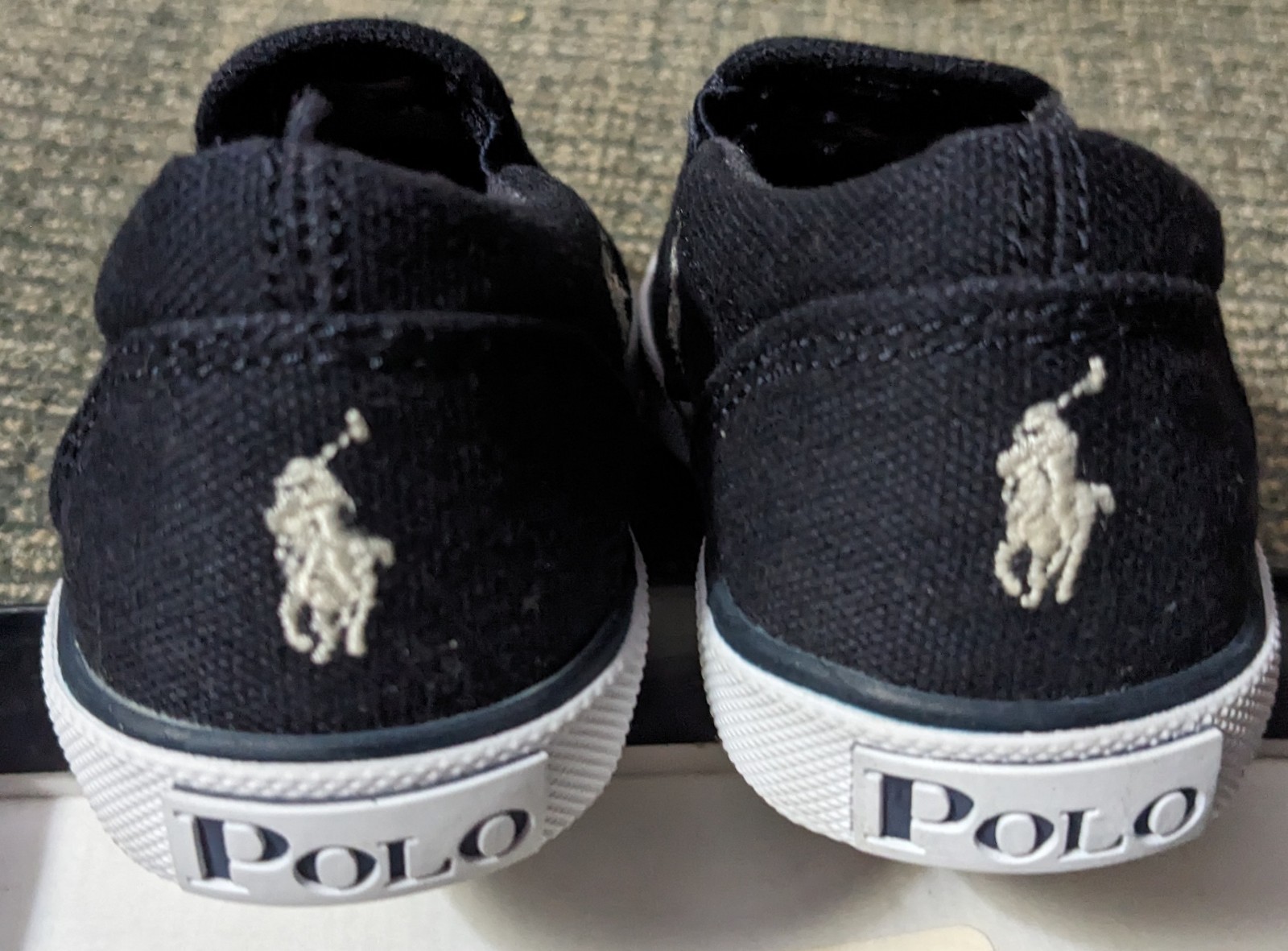Toddler Shoe POLO RALPH LAUREN BAL HARBOUR REPEAT Sz 5 Pony Logo Navy Blue READ