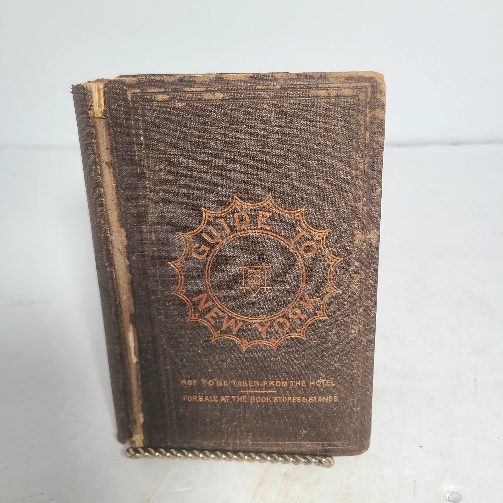 Antique Rare Guide To New York City NYC 1868 T. Ellwood Zell & Co NO MAPS 
