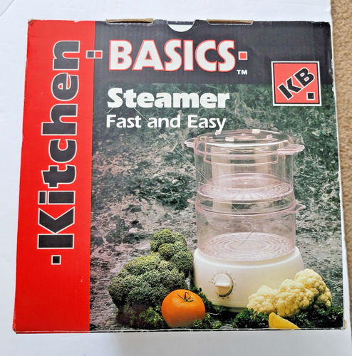 Kitchen Basics Dual Level Food Steamer for Cooking Vegetables, Seafood, Poultry - 第 3/3 張圖片