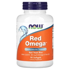 Now Foods Red Omega 90 Softgels GMP Quality Assured