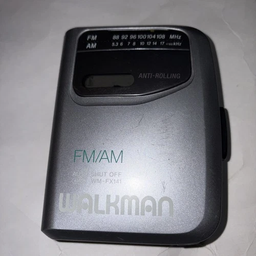 VTG Sony WM-FX141 Walkman Portable Cassette Player AM/FM w/ Belt Clip Working