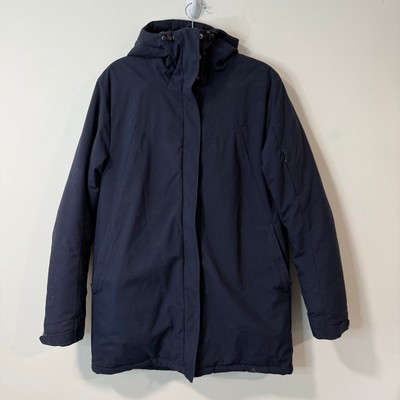 Peak Performance Women's Astrid Parka Coat Navy Blue Large Insulated Waterproof