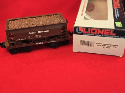 Lionel O Gauge 6-19308 Great Northern Ore Car With Ore Load #19308