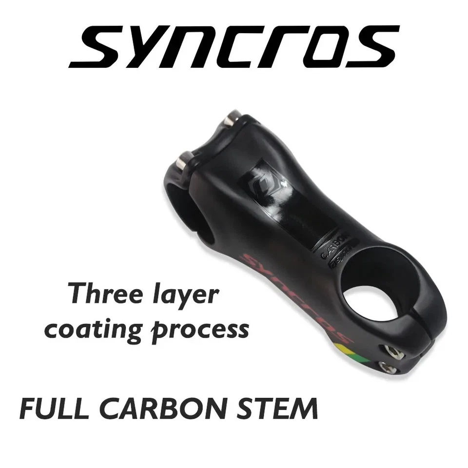 Vástago de bicicleta de carbono bicicleta de montaña MTB/BMX, ángulo 6, 17 grados, 31,8 * 90 mm Foto 3 de 4