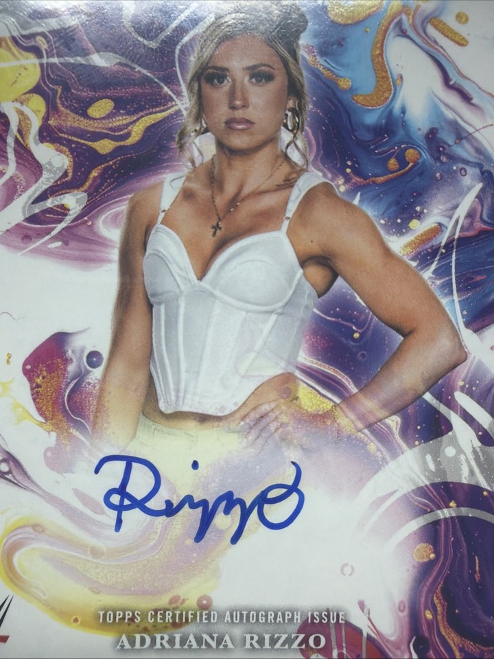 2025 Topps Exalted WWE Wrestling Adriana Rizzo Ambient Autographs On ...