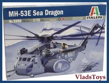Italeri Plastic Model kit 1/72 Scale MH - 53E SEA DRAGON helicopter #1065