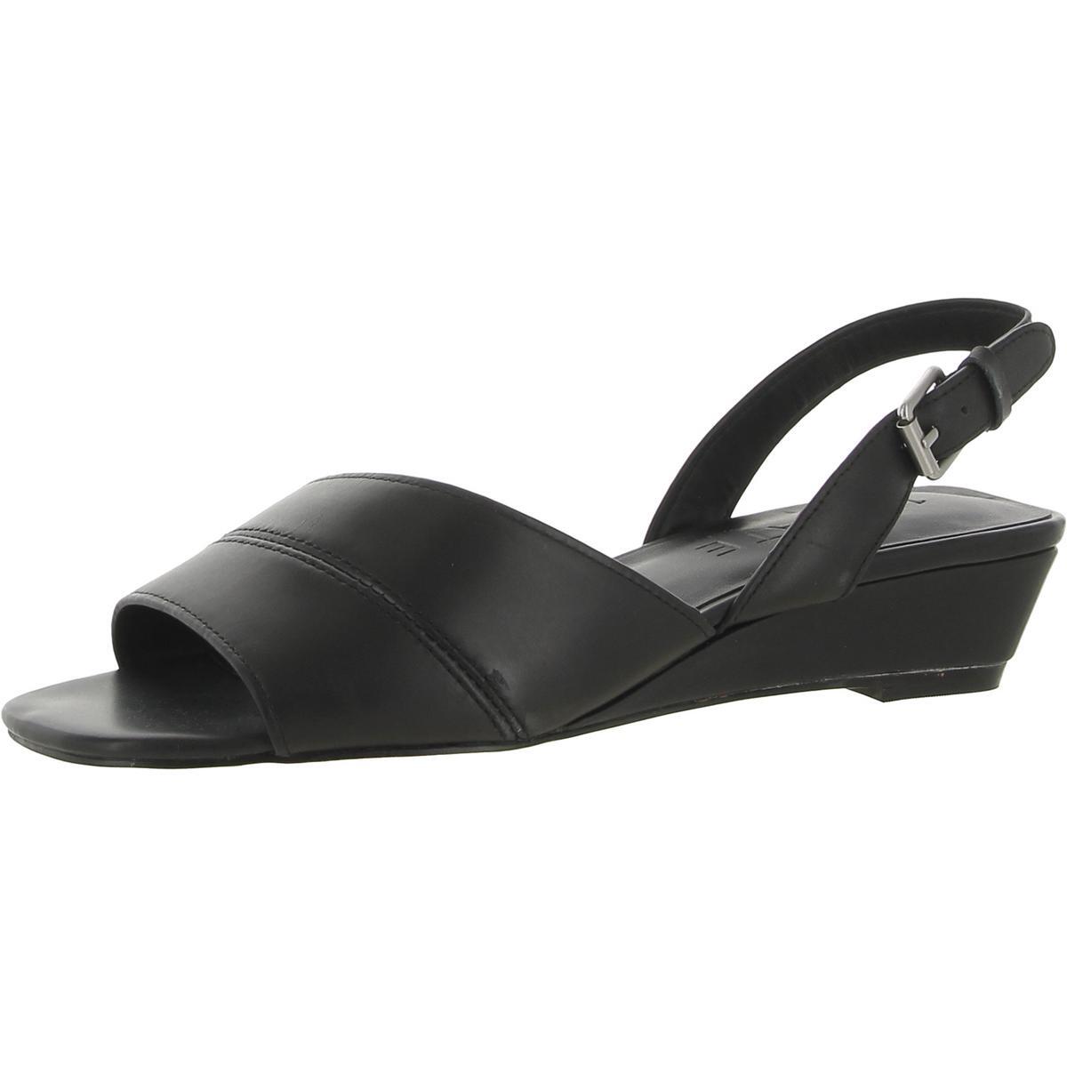 1.Женские босоножки State Nai на танкетке черного цвета на среднем каблуке 6 (B, M) BHFO 2363