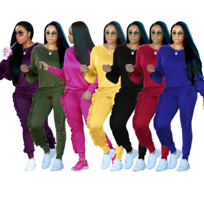 ruffle tracksuit womens