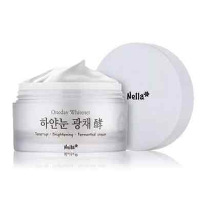 Nella Oneday Whitener White Snow Brightening Femented Cream 50ml K-Beauty
