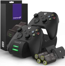 Fosmon Dual 2 MAX Charger with 2x 2200mAh Rechargeable Battery Pack Comp BB3