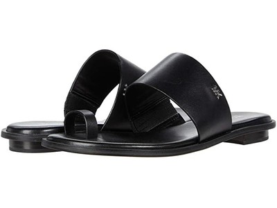michael kors black flat sandals