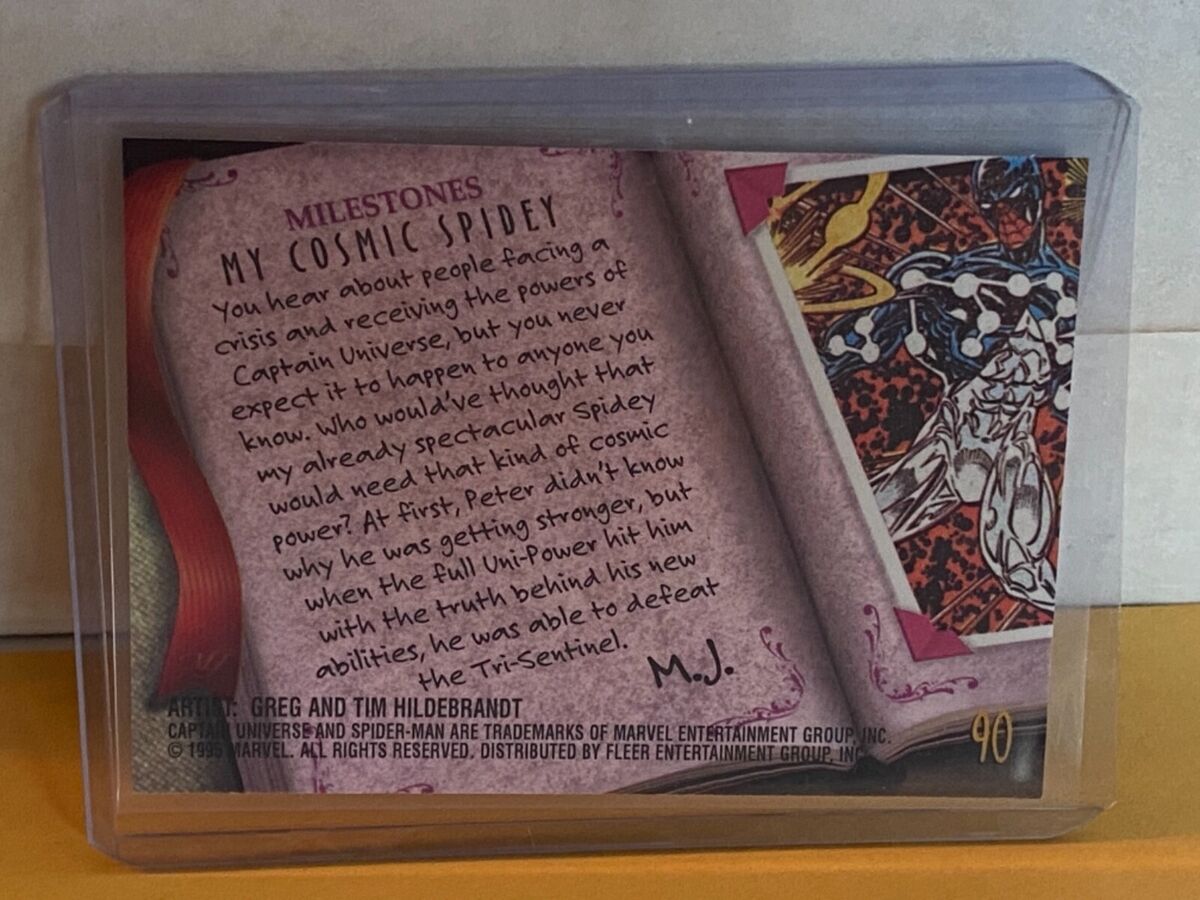 1995 Fleer Ultra Spiderman Milestones - Cosmic Spiderman 1995 Fleer Ultra Spiderman Milestones - Cosmic Spiderman