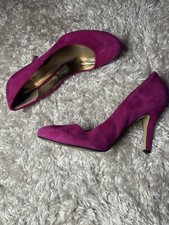 Nine West Fuchsia suede heels #glamour