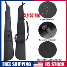 Tactical Rifle Bag Long Gun Padded Soft Case Hunting Storage Backpack Black 52"