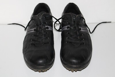ECCO Golf Shoes, #23999, Black/Gray, Leather, Mens US Size  display picture 2