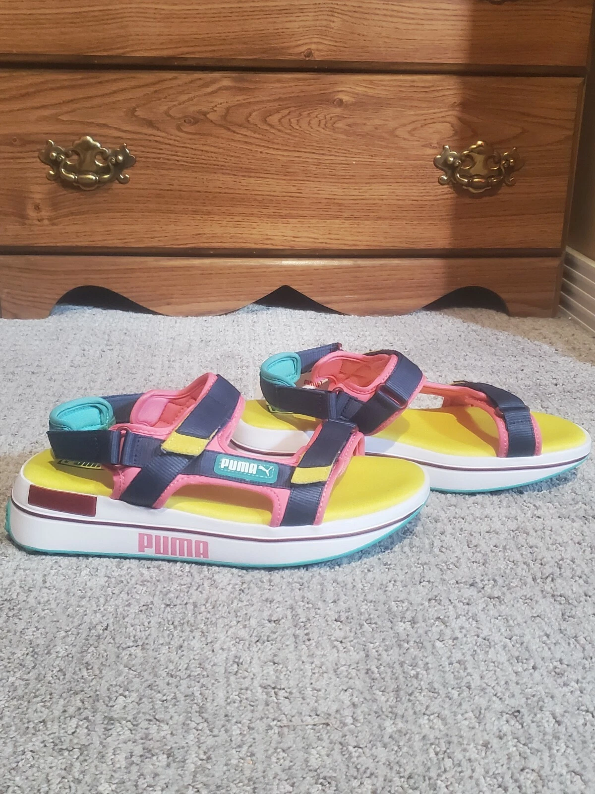 Sandali da uomo Puma ""Future Rider BG"" bianchi multicolore taglia 8