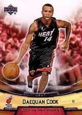 2007-08 Upper Deck NBA Rookie Box Set #7 Daequan Cook RC Miami Heat